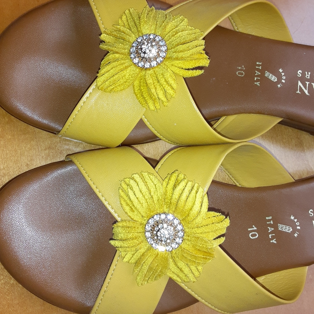 Yellow Sandal Size 10